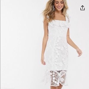 White lace dress